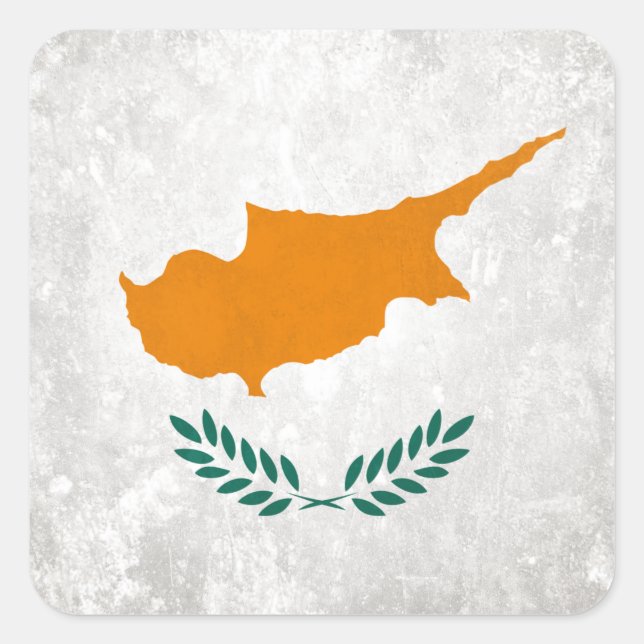 Cyprus Square Sticker (Front)