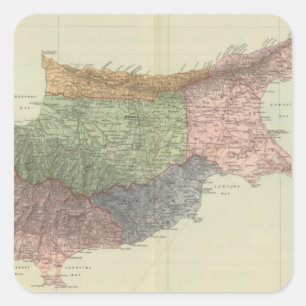 Cyprus Square Sticker