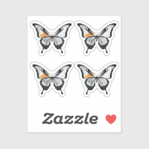 Cyprus Swallowtail Butterfly Flag Sticker