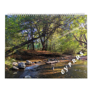 Cyprus Two Page LargeCalendar, White Calendar