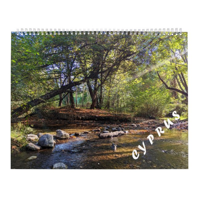 Cyprus Two Page LargeCalendar, White Calendar (Cover)