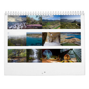 Cyprus Two Page MediumCalendar, White Calendar