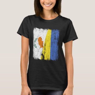 Cyprus Ukraine Half Flag Cypriot Ukrainian Heritag T-Shirt