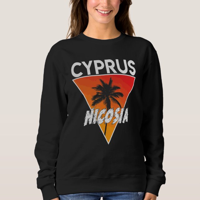 Cyprus With Sunny Colours Sweatshirt (Front)