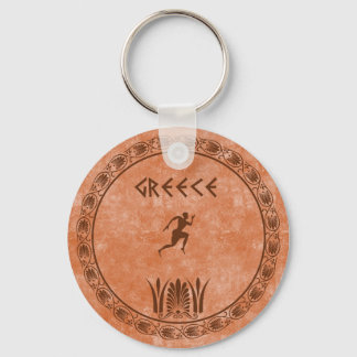 cyrcle greek design keychain