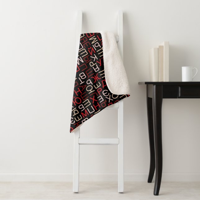 Cyrillic Sherpa Blanket (In Situ)