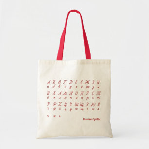 Cyrillic Tote Bag