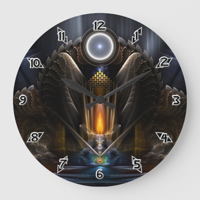Cyritous, Temple Of The Orb Of Karinos Large Clock (Front)