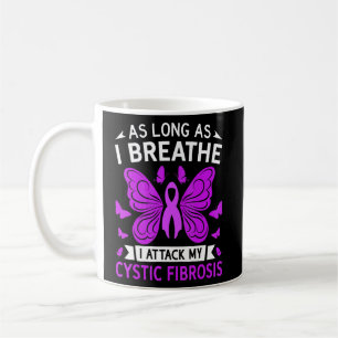 Cystic Fibrosis Awareness Purple Ribbon I Attack M Coffee Mug