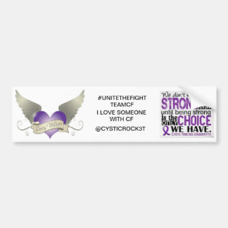 cystic fibrosis bumper sticker
