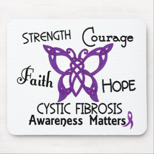Cystic Fibrosis Celtic Butterfly 3 Mouse Pad