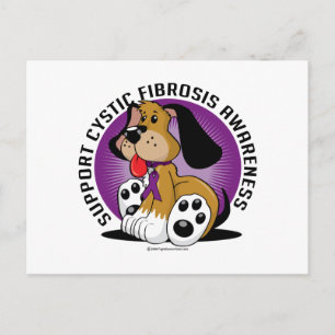Cystic Fibrosis Dog Postcard