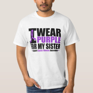 Cystic Fibrosis I Wear Purple For My Sister T-Shirt