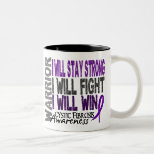 Cystic Fibrosis Warrior Two-Tone Coffee Mug