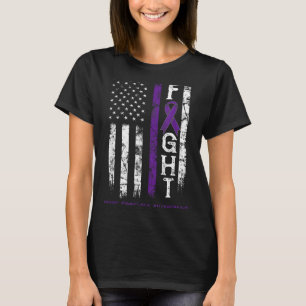 Cystic Fibrosis Warrior Us Flag T-Shirt
