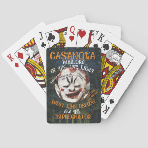 CZAR CASANOVA WARLORD MORES WEST LINN OREGON PLAYING CARDS