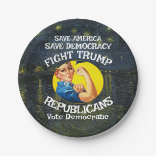 Czar Rue Liar Trump Iran War Bombing Epstein Files Paper Plate