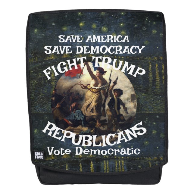 Czar Rue Liar Trump POTUS Patriotic MAGA Train WH Backpack (Front)