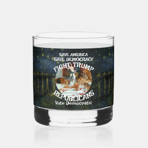 Czar Rue Liar Trump Republican Party USA America Whiskey Glass