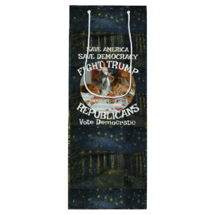 Czar Rue Liar Trump Republican Party USA America Wine Gift Bag