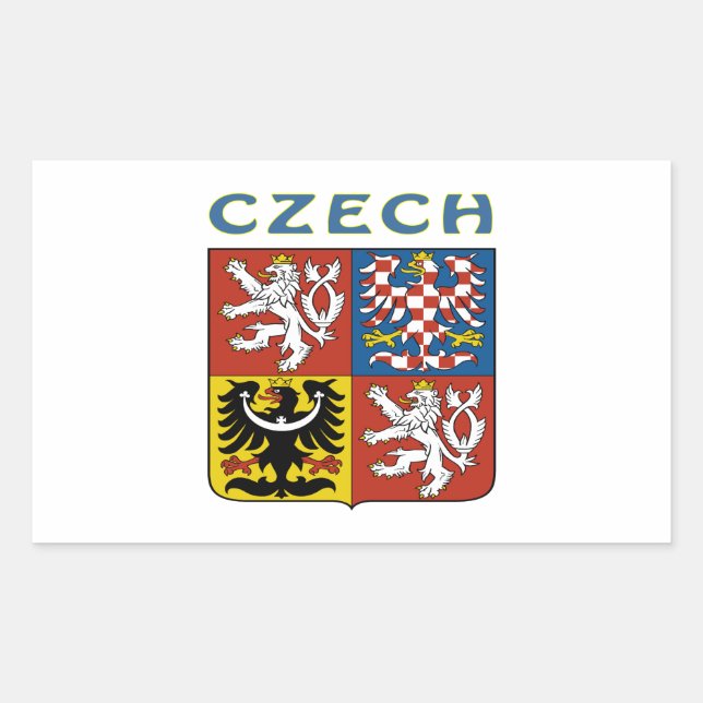 CZECH Coat Of Arms Sticker (Front)