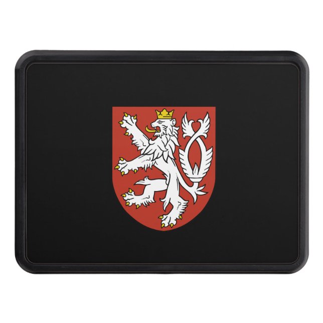 Czech emblem trailer hitch cover (Front)