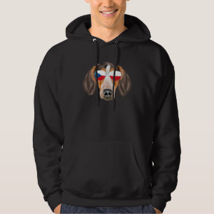 Czech Flag American English Coonhound Czech Republ Hoodie