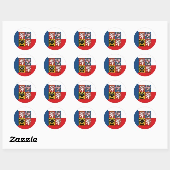 Czech flag& Czech Republic fashion stickers /sport (Sheet)