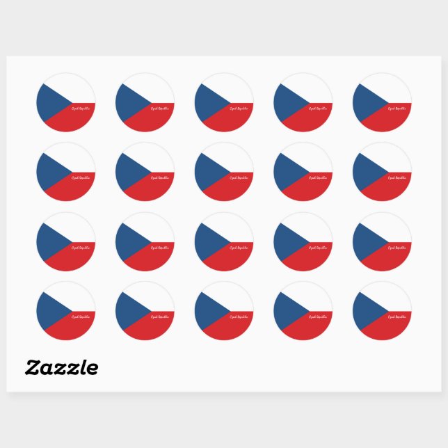 Czech flag& Czech Republic fashion stickers /sport (Sheet)