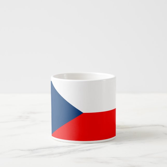 Czech flag espresso cup (Front)
