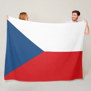 Czech Flag Fleece Blanket