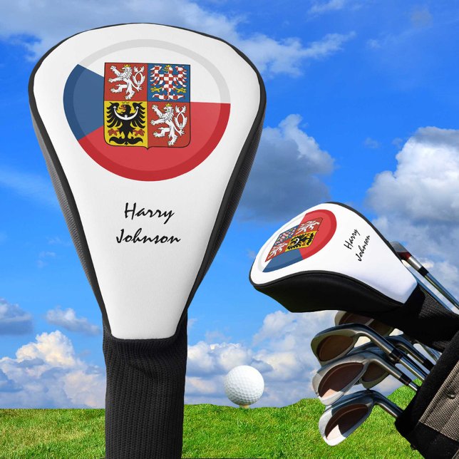 Czech Flag & Monogrammed Golf Clubs Covers Czechia (Creator Uploaded)