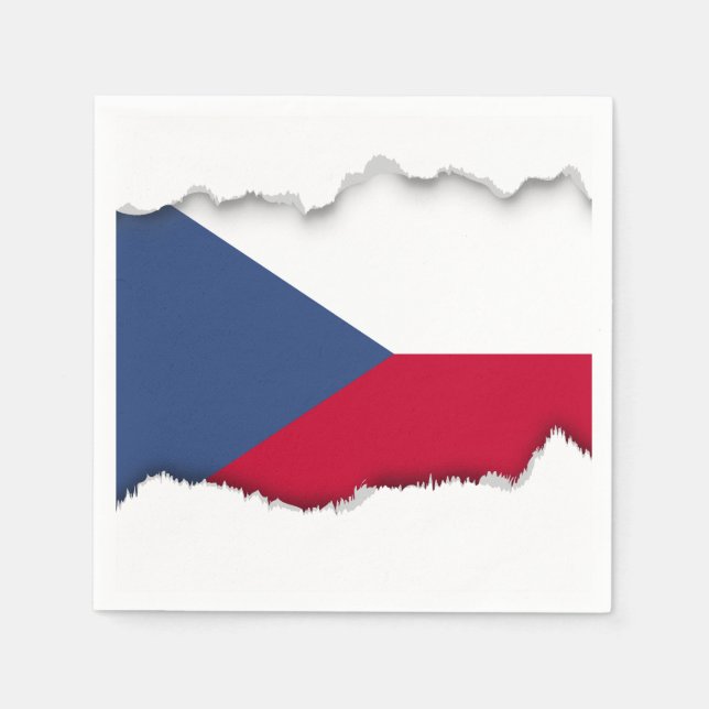 Czech Flag Napkin (Front)