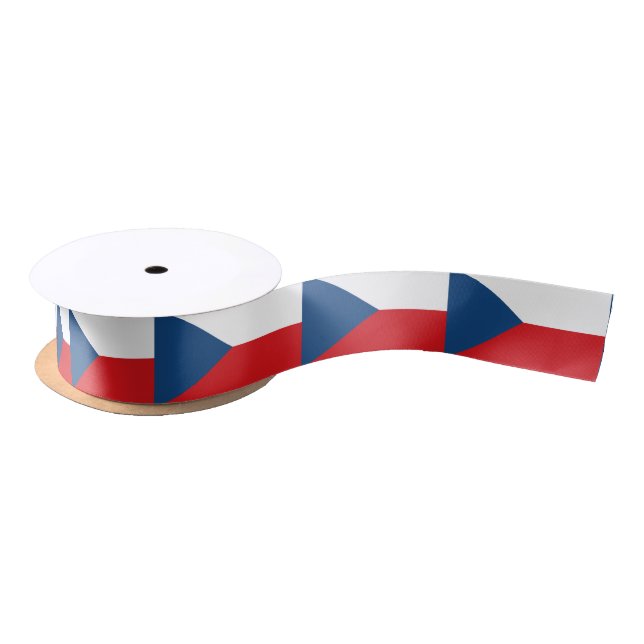 Czech flag ribbon satin ribbon (Spool)