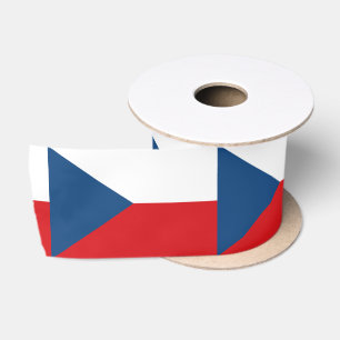 Czech Flag Satin Ribbon