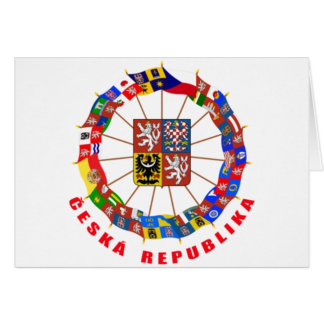 Czech Flags Pinwheel (Front Horizontal)