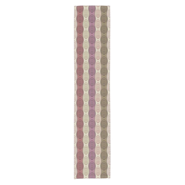 Czech Folk Art Easter Eggs Short Table Runner (Front)