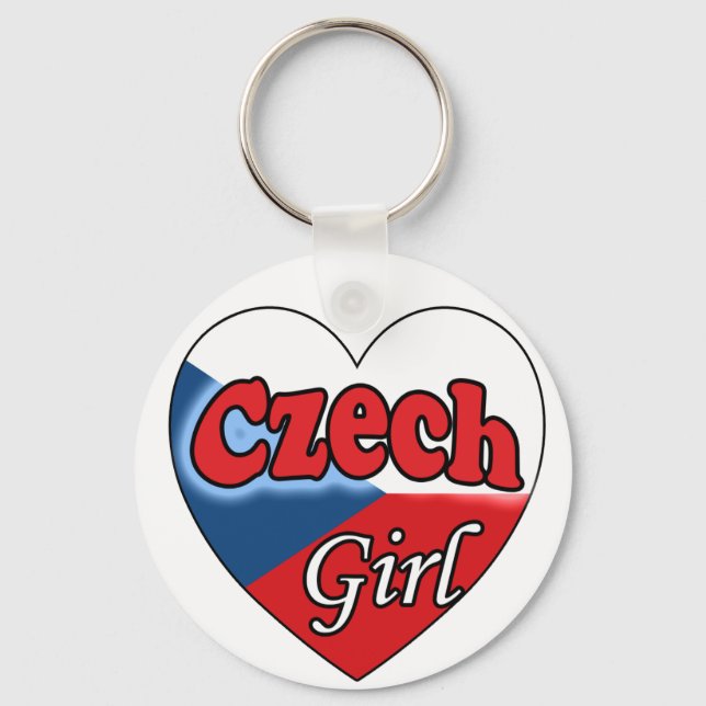 Czech Girl Keychain (Front)