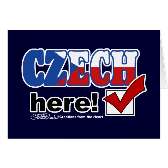 Czech Here (Dark) (Front Horizontal)