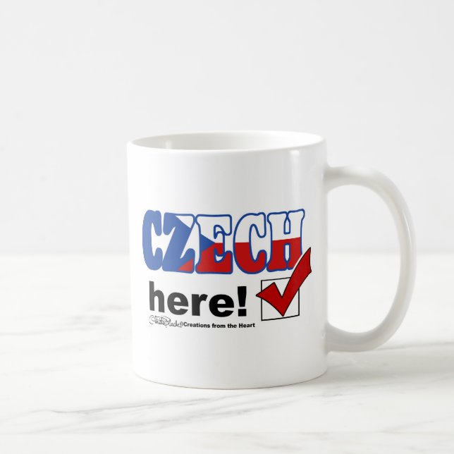 Czech Here (light) Coffee Mug (Right)