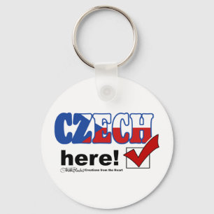 Czech Here (light) Keychain