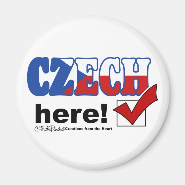 Czech Here (light) Magnet (Front)