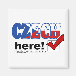 Czech Here (light) Magnet