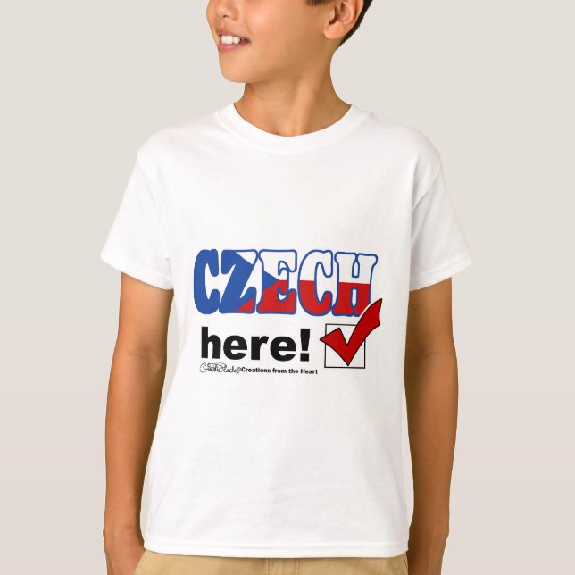 Czech Here (light) T-Shirt (Front)