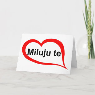 Czech I love you Holiday Card