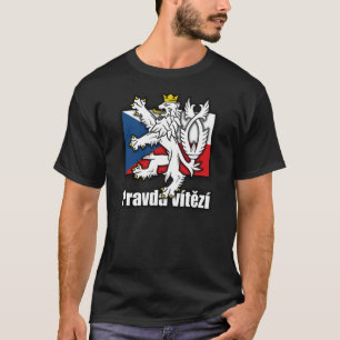 Czech Lion Coat of Arms Flag T-Shirt