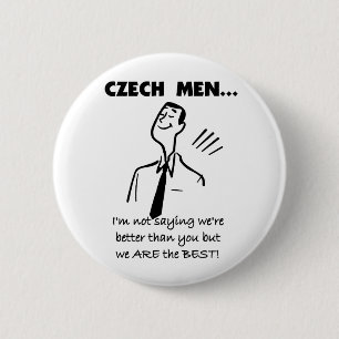 Czech Men Are Best 2 Inch Round Button