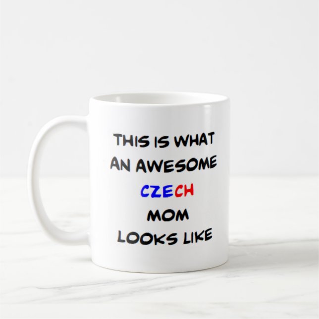 czech mom, awesome coffee mug (Left)