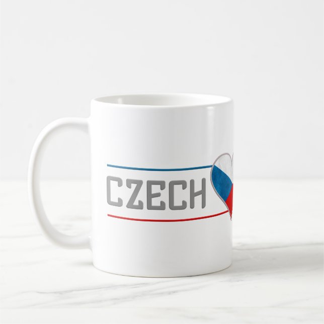 CZECH mug - choose style & colour (Left)