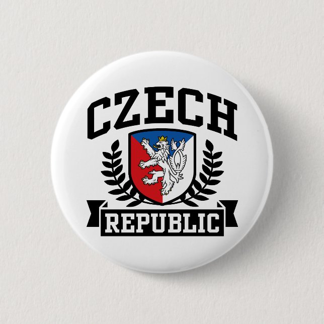 Czech Republic 2 Inch Round Button (Front)